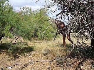 hey shy aboriginal milf, why hide that mature body during your outdoor cosplay dance?