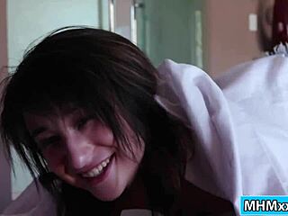 horny latina babe deepthroats stepdad's monster cock then gets hardcore fucked