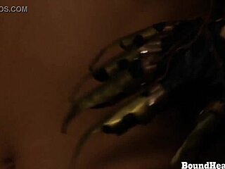 teen lesbian slave bound punished by mistress electro choking gagging total humiliation