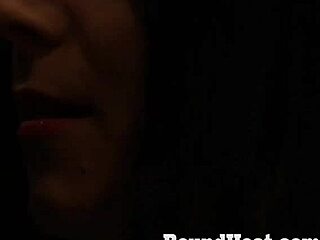 teen lesbian slave bound punished by mistress electro choking gagging total humiliation