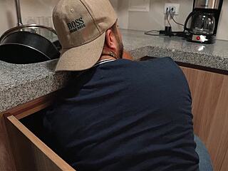 two lesbians call plumber then fuck him wildly with fred nunex