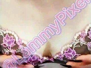 FEEL THESE TINY TITS BEGGING FOR YOUR HANDS!