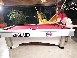 How does this cheating milf handle big black cock drilling on the pool table?!