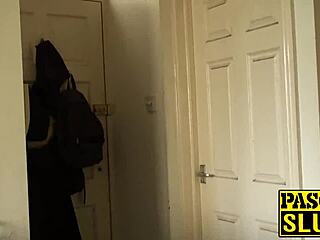 brooklyn blue bound and facefucked. slurps jizz after rough domination