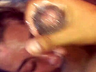 curvy latina slut with fat tits competes in sloppy deepthroat blowjob championship swallowing cum