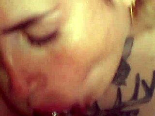 curvy latina slut with fat tits competes in sloppy deepthroat blowjob championship swallowing cum