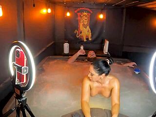 sheena ryder rides cock deep in hot tub jacuzzi sex wca productions