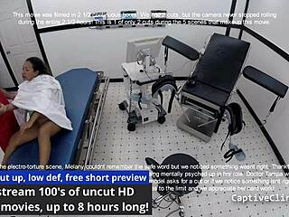 melany lopez in latex heels torments petite nurse patient doggystyle with toys and handcuffs at lesbian hospital