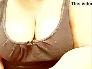 indian big tits aunty mother-in-law teases boobs shaking them close for your dirty view