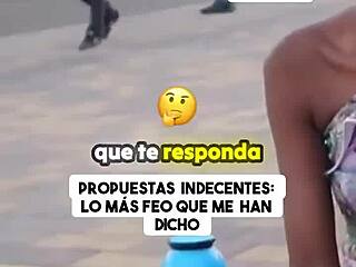 Venezuelan street vendor endures indecent proposals from ugly customers boldly