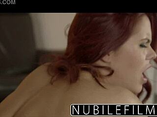 oh yeah, this nubilefilms spanish beauty cums hard riding that cock doggystyle