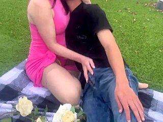 stepmom and family picnic turns into sexy milf taboo outdoor fuckfest