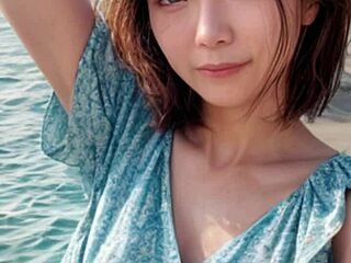 Reife Model stolziert sexy am sonnigen Strand... 👙🌊