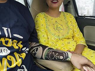 desi saara rides my dick hard in boyfriend's car public thrill! 🚗💦