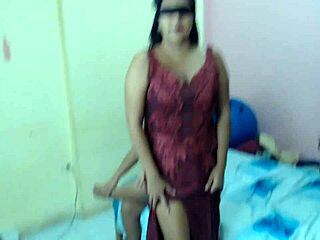 Wife's step-cousin joins for real threesome in high heels, two latinas ready