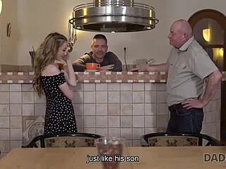 skinny russian teen begs bfs dad for big black cock anal pain