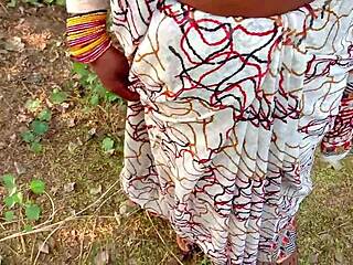 Everbest Brutal Outdoor Fuck Tears Indian Aunty's Big Tits in Forest Pain!