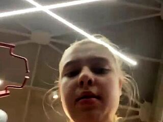 whoa, check this teen squirting buckets during gym quickie fuck!