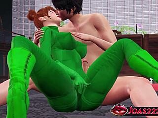 Redhead moans as vibrators make her squirt hard.