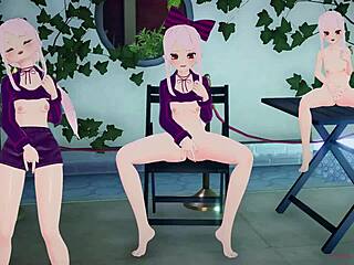 can you handle this white-haired beauty squirting wildly at the outdoor pool?