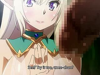 i'm so horny for those big tits milf in a 3some blowjob fantasy sukebe elf tanbouki 2!!
