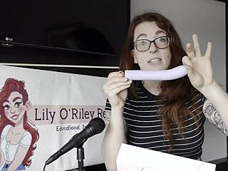 curvy redhead nerd squirts hard with rabbit vibe on fat wet pussy