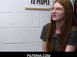pussy saves nerdy ginger jane rogers from pilfer4k trouble with deepthroat handjob