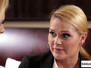 Big Tits Milf Facesits Petite Blonde Intern in Lingerie Lick Fest