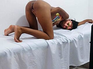 wealthy indian milf brunette loosens up for big cock doggystyle sensual pussy stretch fantasy