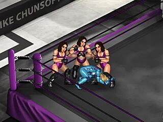 fire pro wrestling cammy samus ryona lesbian tangle tease