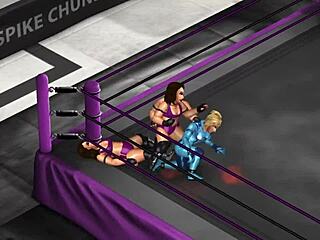 fire pro wrestling cammy samus ryona lesbian tangle tease