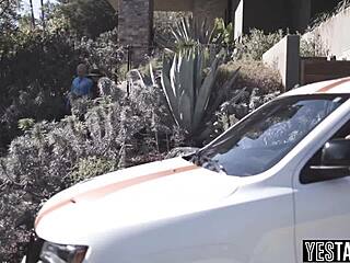 petite milf wife rides busty side chick in husband's threesome