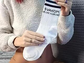 step sis socks specially bought to tease throbbing dick