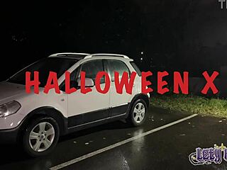 Dude halloween michael myers parody hits with hard anal creampie squirt and screaming whore orgasm