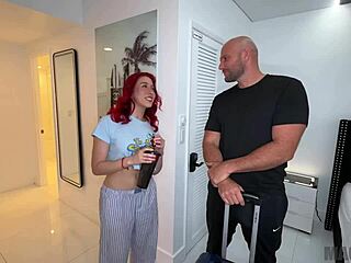 Naughty Redhead Zoey Digiacomo Teases Dad's Best Friend in Bath