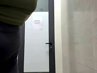 Teen Fingering Ass with Plug in Gym Close-Up