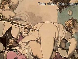 Vintage Erotic Drawings Of Hairy Retro Beauties