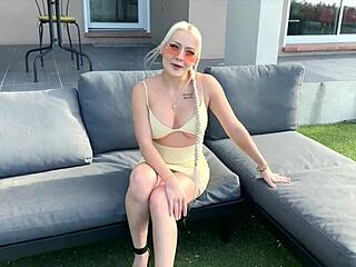 beautiful french blonde european slut joy star big natural tits small waist wants anal assfucking deep homemade amateur