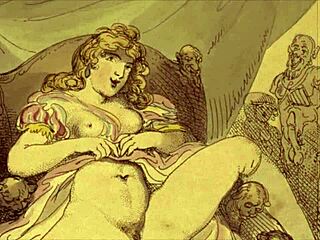 Vintage Erotic Drawings Of Hairy Retro Beauties