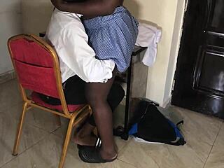 starved student tempts corrupt teacher into wild fat ass fuck