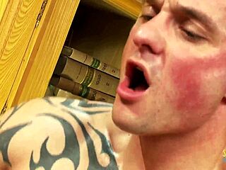 blonde milf fake tits deepthroat blowjob squeezes swallows cum finally??