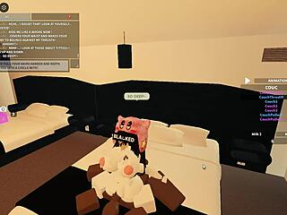 roblox slut rides rough bbc till ass drips cum