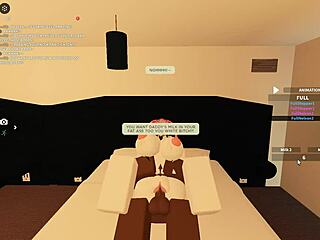 roblox slut rides rough bbc till ass drips cum