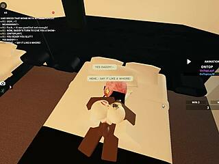 roblox slut rides rough bbc till ass drips cum