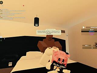 roblox slut rides rough bbc till ass drips cum