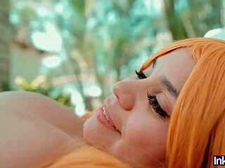 cosplay nami's huge tits ripped open fucked by captain luffy in crew for one piece