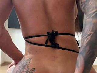 i'm sultry latina in black bodysuit craving anal creampie thrill