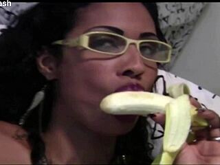 tiny puerto rican midget latina stripper endures bbc workout ripping clothes in florida gym