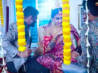 what if a beautiful indian wife shares her first suhagarat gangbang with four husbands