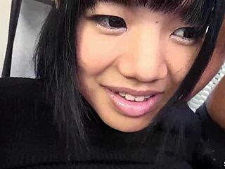 Petite Japanese Teen's Massive Natural Tits Drowned In Cum During First Uncensored Blowbang Bukkake Facial!